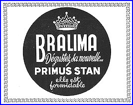 Publicité Bralima 1957