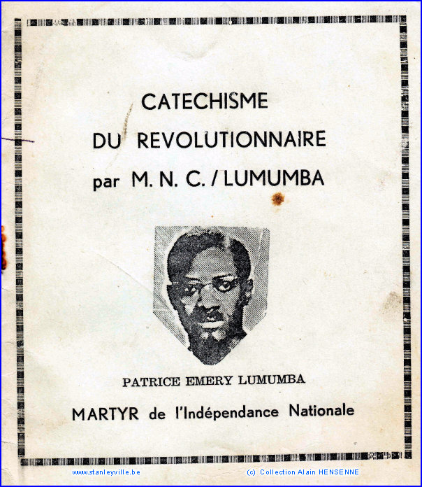 Catéchisme du révolutionnaire MNC Lumumba