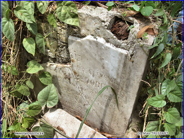 Tombe de Laure Clémence Bedoret à Stanleyville