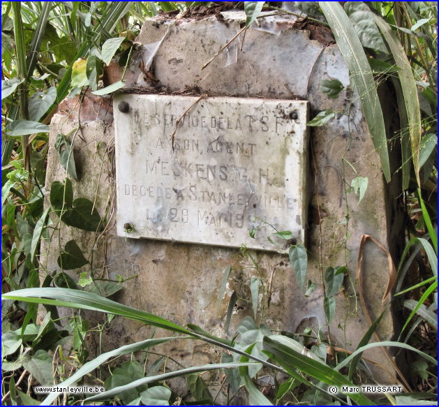 Tombe de G.H. Meskens à Stanleyville