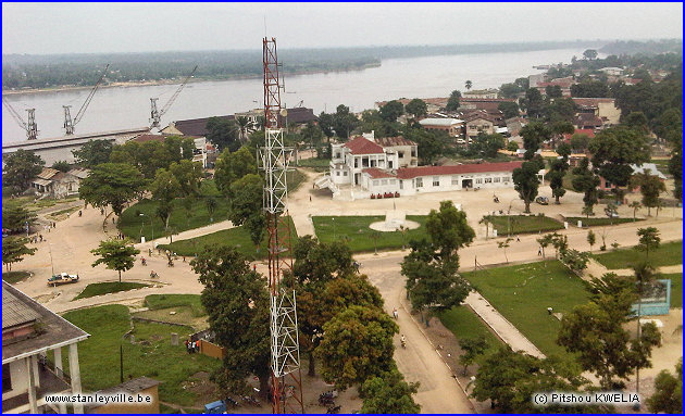 Le fleuve Congo et la mairie de Kisangani