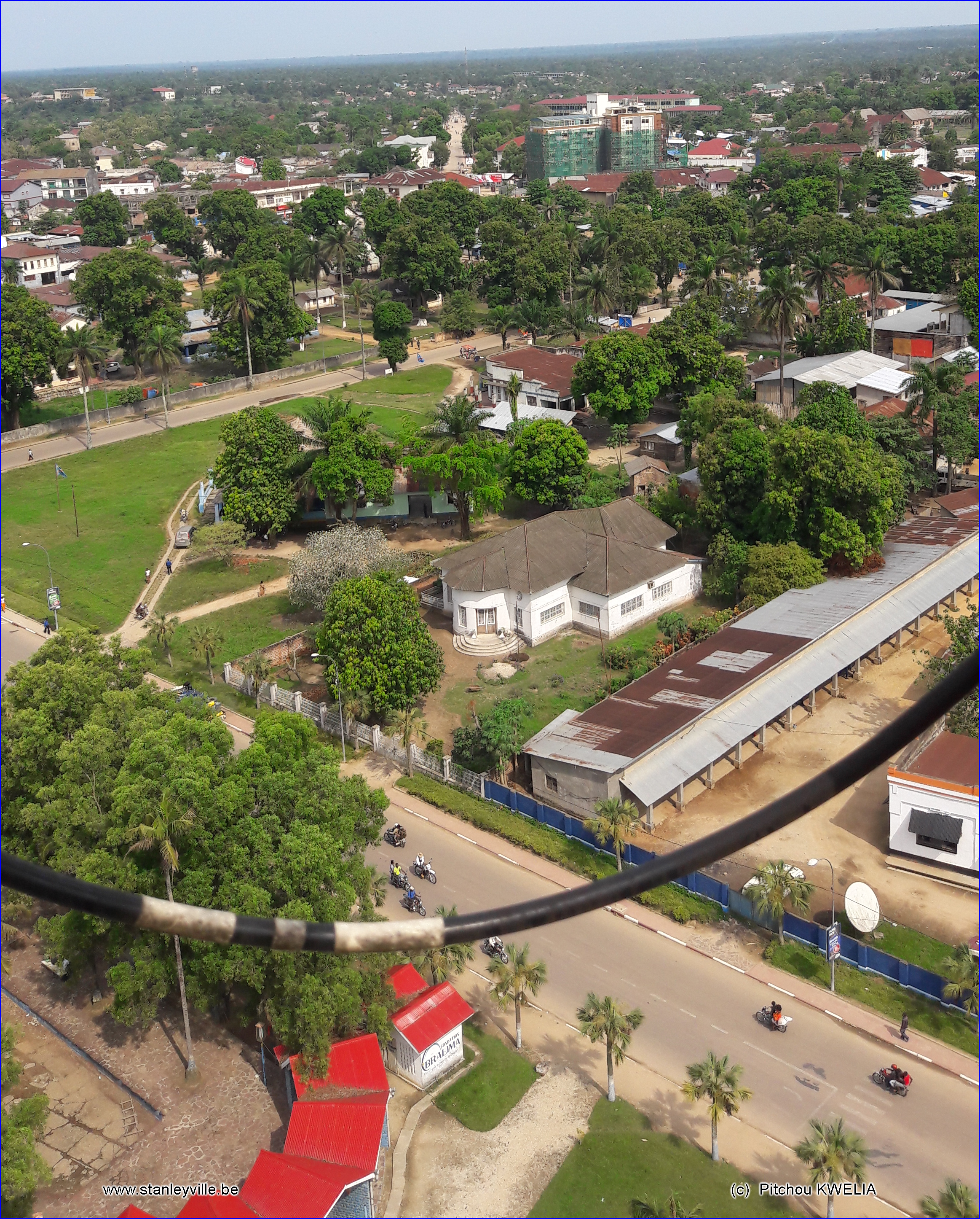 Vue aérienne de Kisangani