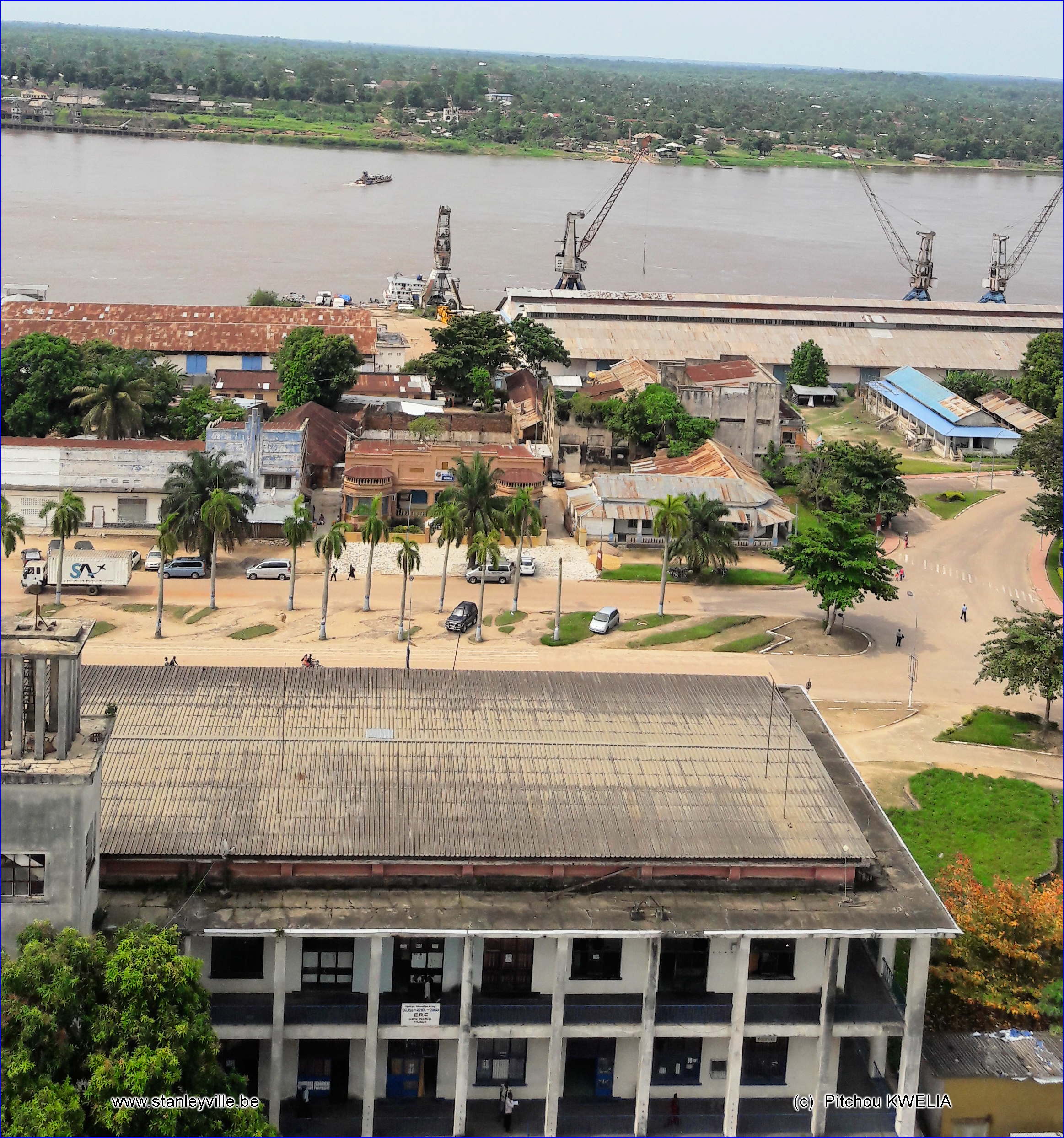 Vue aérienne de Kisangani