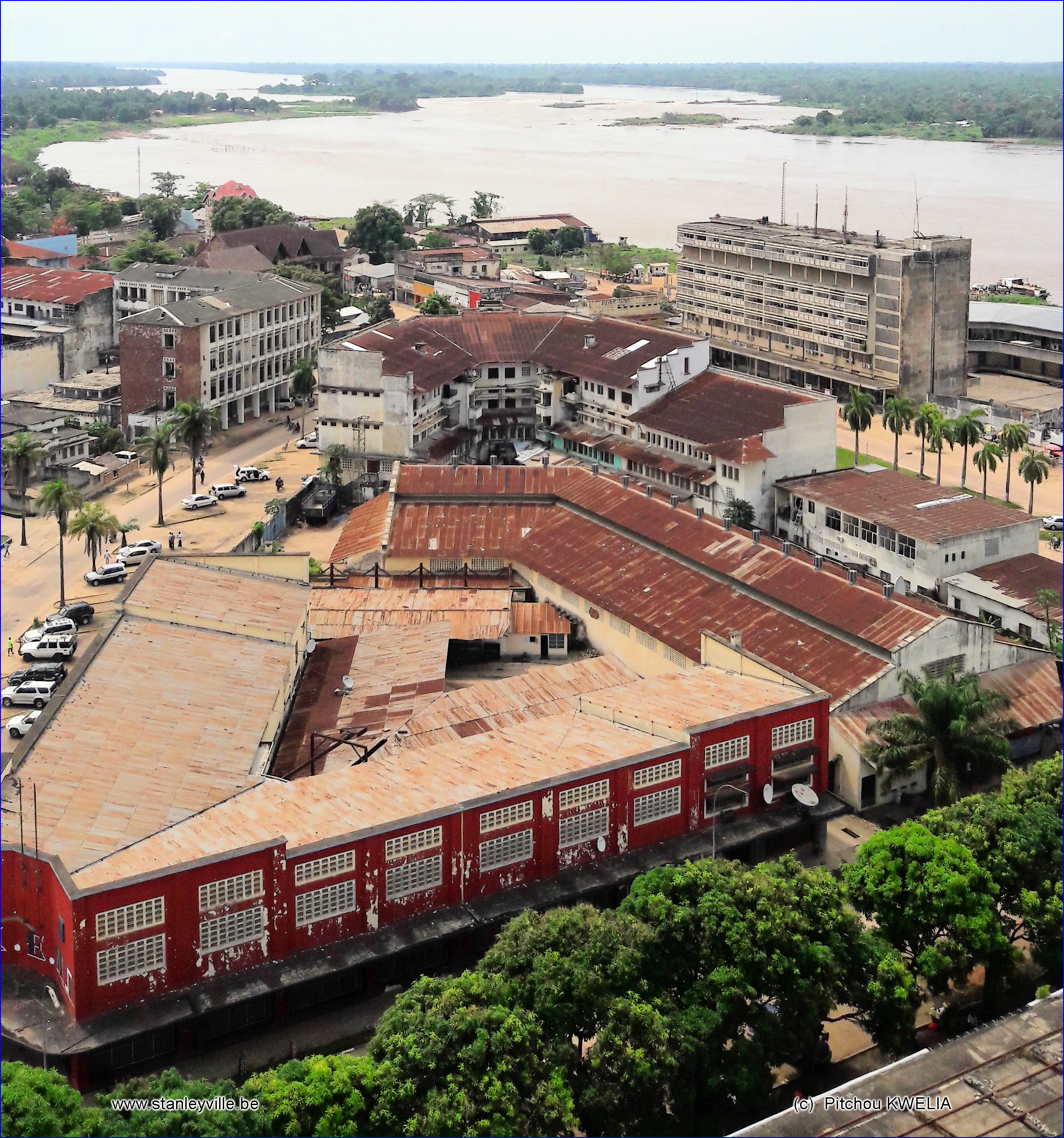 Vue aérienne de Kisangani