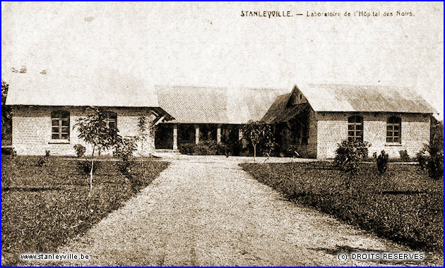 Labo de l'hôpital des noirs à Stanleyville