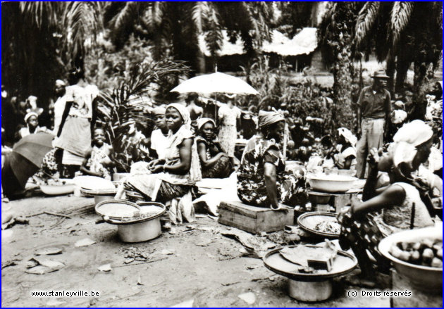 Un marché à Stanleyville