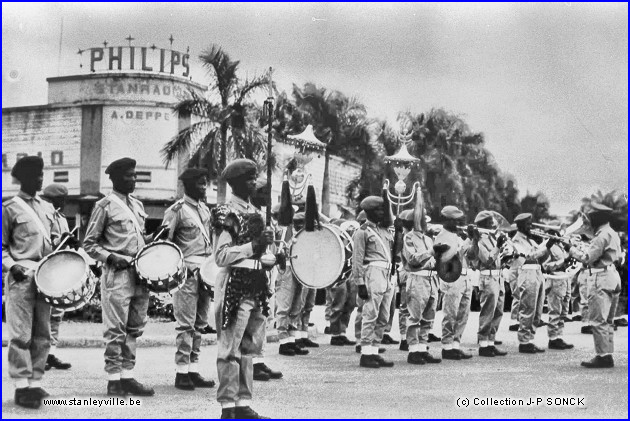 Orchestre militaire à Stanleyville