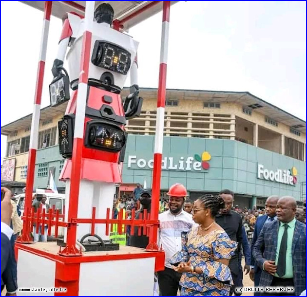 Robot roulage à Kisangani