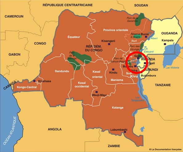 Situation du lac Kivu