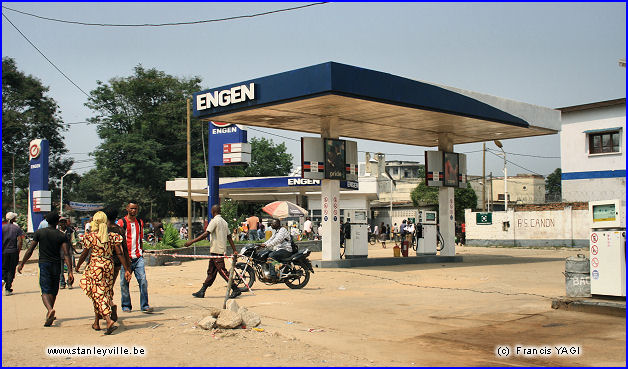 Station d'essence Engen à Kisangani