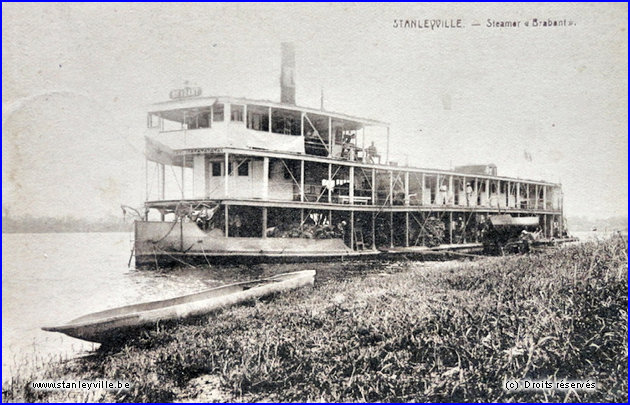 Steamer Brabant à Stanleyville