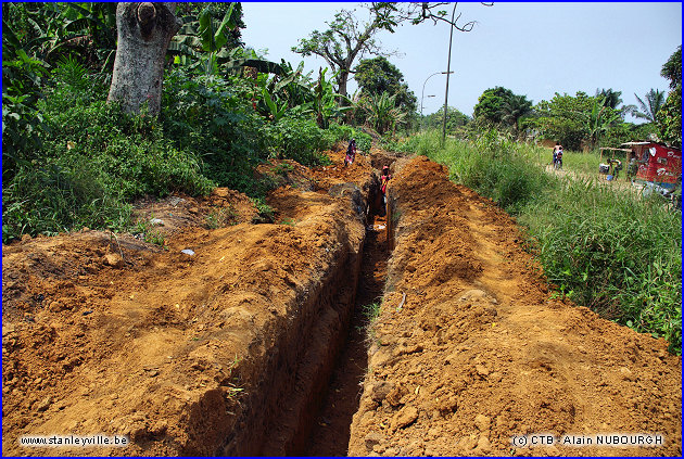 Tranchées pour câbles MT - Kisangani