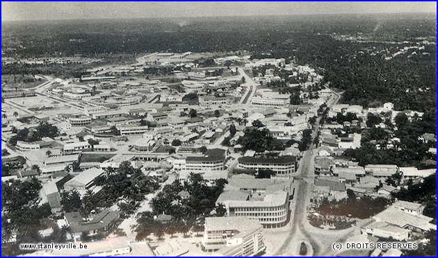 Vue aérienne de Stanleyville