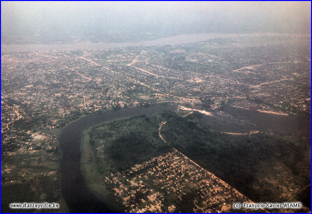 Vue aérienne de Kisangani