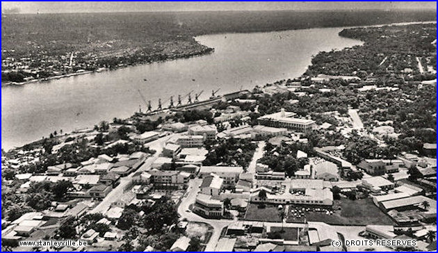 Vue aérienne de Stanleyville