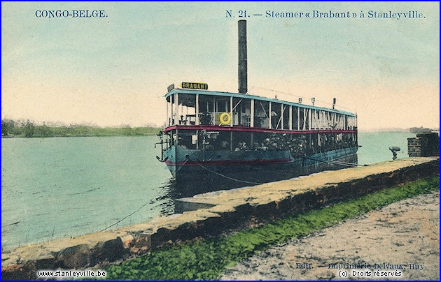 Steamer Brabant à Stanleyville