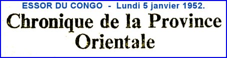 Essor de Congo 7 janvier 1952